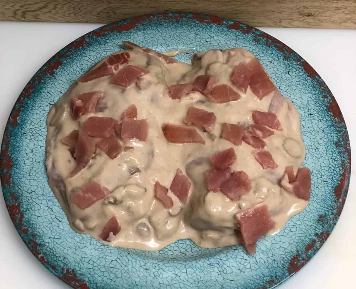 Chicken Breast in a Bacon & Mushroom Sauce