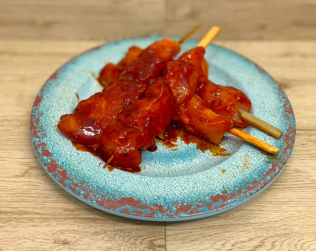 Smokey bbq chicken skewers