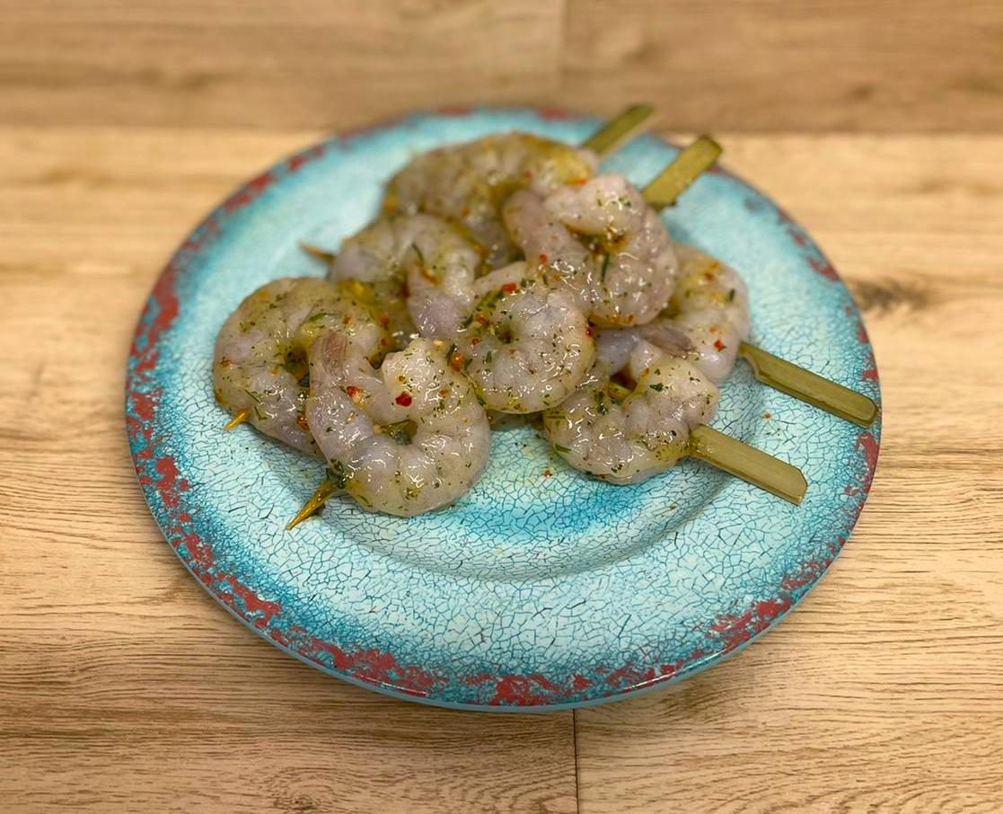 Garlic Prawn Skewers