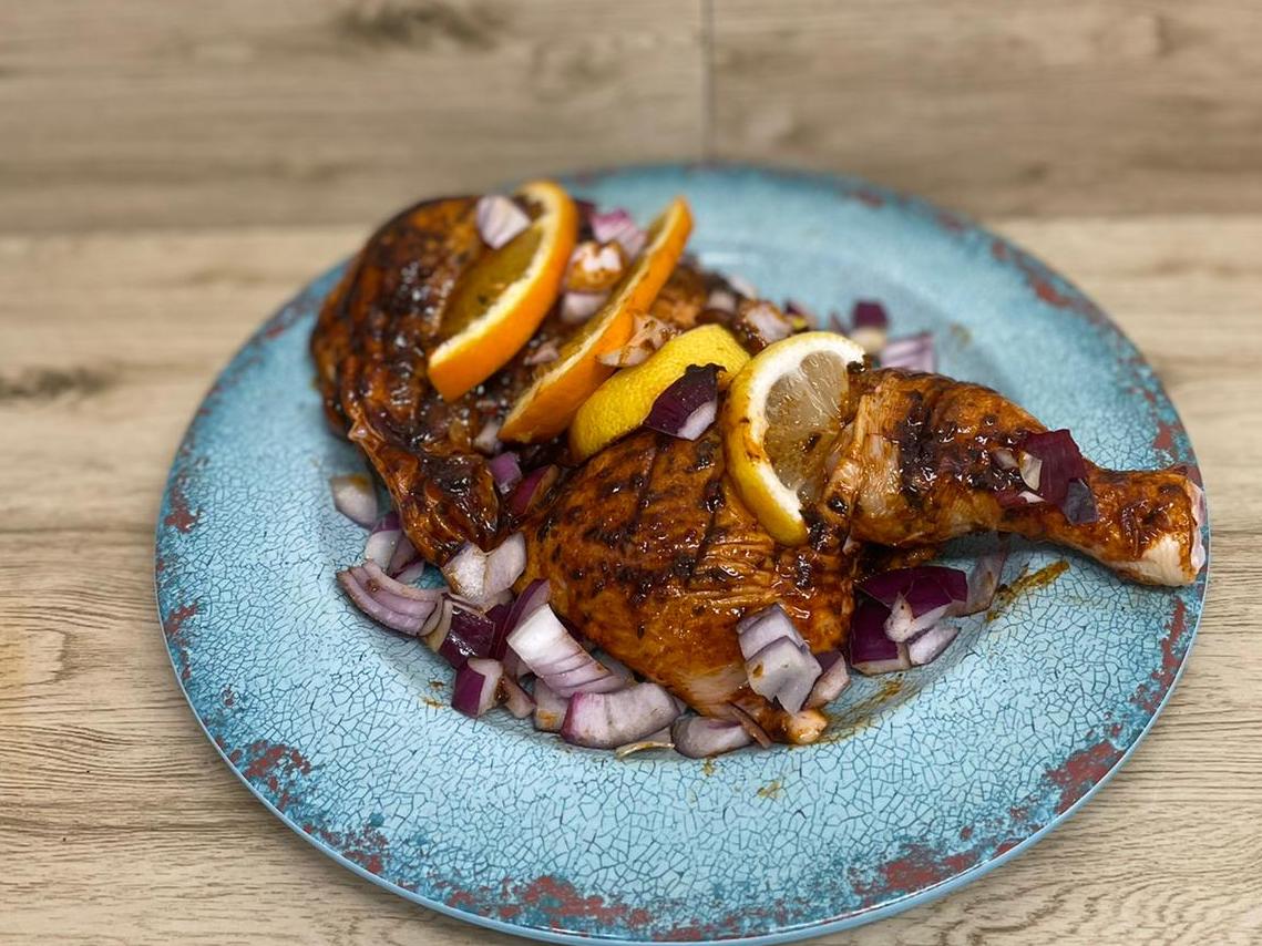 Jamaican jerk spatchcock chicken