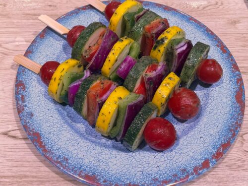 Wild Garlic Veggie Kebab